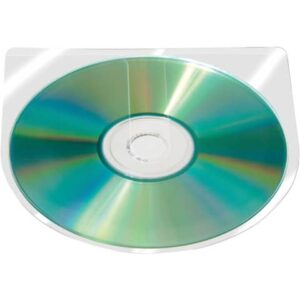 Custodia autoadesiva per CD/DVD Q-Connect 12,6x12,6 cm trasparente