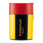 Temperamatite con contenitore Staedtler Noris Design 511 004 giallo-nero
