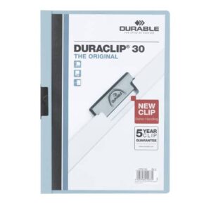Cartellina con clip Durable DURACLIP® A4 - dorso 3 mm - capacità 30 fogli