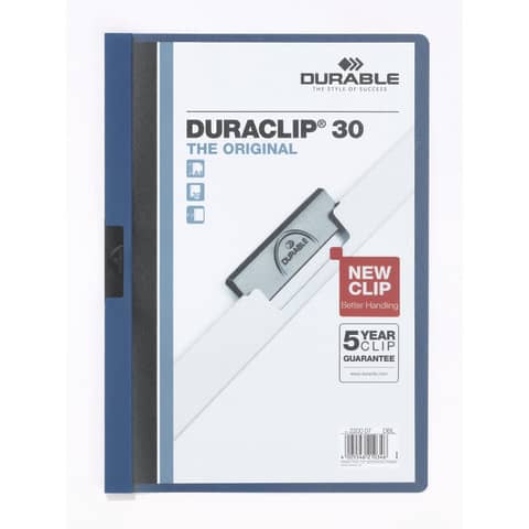 Clipboard Durable DURACLIP® A4 - 3 mm spine - 30 sheets capacity