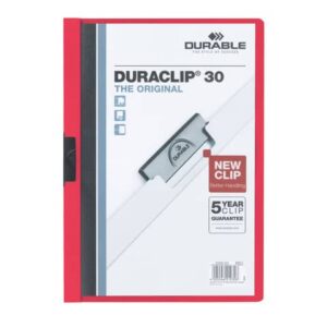 Cartellina con clip Durable DURACLIP® A4 - dorso 3 mm - capacità 30 fogli