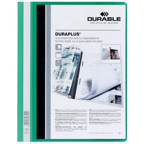 Cartellina ad aghi DURABLE DURAPLUS® A4 verde