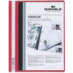 DURABLE DURAPLUS® A4 needlepunch file folder red