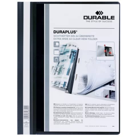DURABLE DURAPLUS® A4 black needlepunch file folder