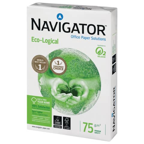 Carta per fotocopie A4 Navigator Ecological 75 g/m²