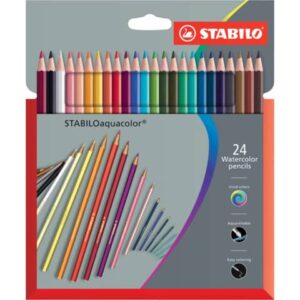 Matite colorate acquarellabili Stabilo aquacolor® astuccio in cartone assortiti