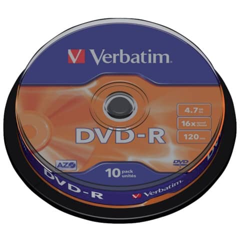DVD-R Verbatim 16x 4.7 GB Spindle Case