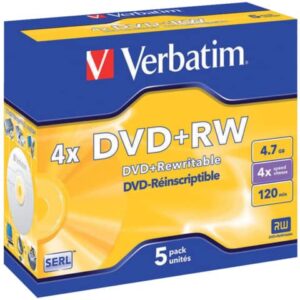 DVD+RW Verbatim 4x 4.7 GB