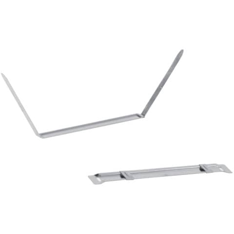 Clip fermafogli Q-Connect passo 80 mm metallo
