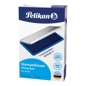 Cuscinetto inchiostrato per timbri Pelikan nr. 1 9x16 cm blu