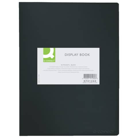 Portalistini in polipropilene con 40 tasche Q-Connect formato A4 -