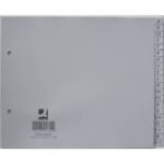 Divisori alfabetici Q-Connect A-Z metà altezza 22,5x18 cm 20 pagine