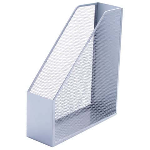 Portariviste in metallo Q-Connect 9,5x29,5x25,8 cm argento