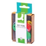 Targhette portachiavi Q-Connect 5,8x2 cm plastica colori assortiti