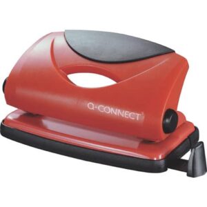 Perforatore a due fori Q-Connect rosso 10 fogli
