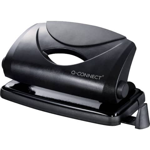 Perforatore a due fori Q-Connect nero 10 fogli