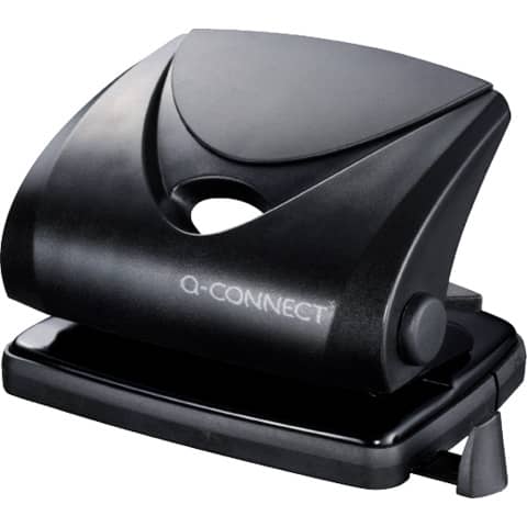 Perforatore a due fori Q-Connect nero 20 fogli