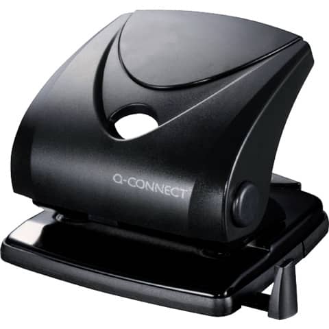 Perforatore a due fori Q-Connect nero 30 fogli