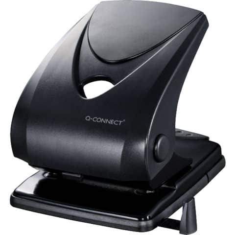 Perforatore a due fori Q-Connect nero 40 fogli