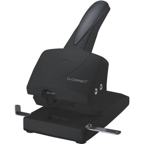 Perforatore per alti spessori a 2 fori Q-Connect nero 65 fogli