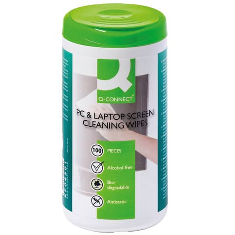 Salviette di pulizia schermi Q-Connect TFT+LCD senza alcool