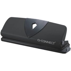 Perforatore a 4 fori Q-Connect nero 25 fogli
