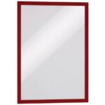 Cornice espositiva Durable DURAFRAME® formato A3 rosso in conf. 6 pz -