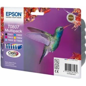 Cartucce inkjet Colibrì T080/blister RS Epson 6 colori