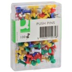 Q-Connect board pins assorted colours