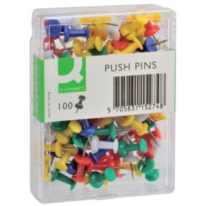Spilli per bacheca Q-Connect colori assortiti
