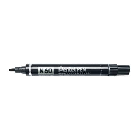 Pentel N60 permanent marker chisel tip 3.9-5.7 mm black