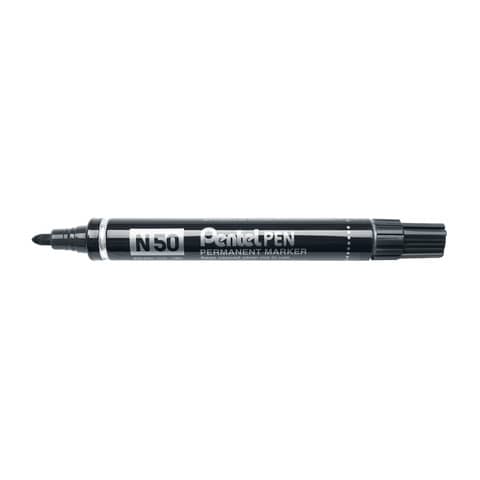 Marcatore professionale permanente Pentel N50 punta conica 4,3 mm nero