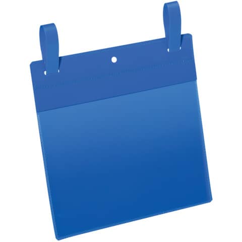 Durable identification pouches with blue hook-and-loop fasteners outside mm