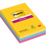 Post-it® Super Sticky XXL Carnival strips assorted pack 3