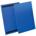 Durable identification pouches with blue magnetic stripes outer mm.