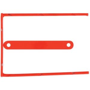 Clip fermafogli Q-Connect rosso passo 8 cm