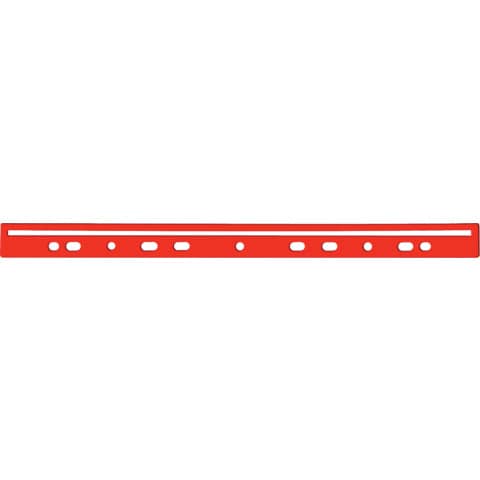 Dorso a foratura universale per stampati Q-Connect 30 cm rosso
