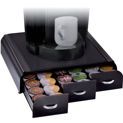 Organizzatore cialde per macchina da caffè CEP plastica 3 cassetti 7x33x34 cm