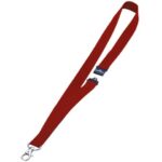 Lanyard for DURABLE badge holder red fabric 20mm x 44cm