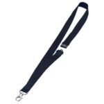 Lanyard for DURABLE badge holder black fabric 20mm x 44cm