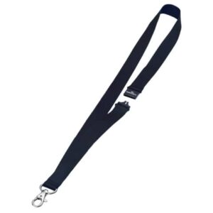 Lanyard for DURABLE badge holder black fabric 20mm x 44cm