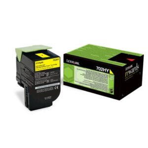 Toner alta resa return program 702HY Lexmark giallo