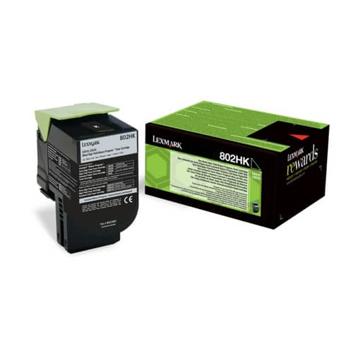 Toner alta resa return program 802HK Lexmark nero
