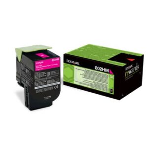 Toner alta resa return program 802HM Lexmark magenta