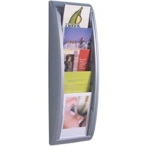 Paperflow aluminium floor display 5 compartments for A5 formats
