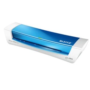 Plastificatrice a caldo compatta a 2 rulli Leitz iLam Home Office A4 blu