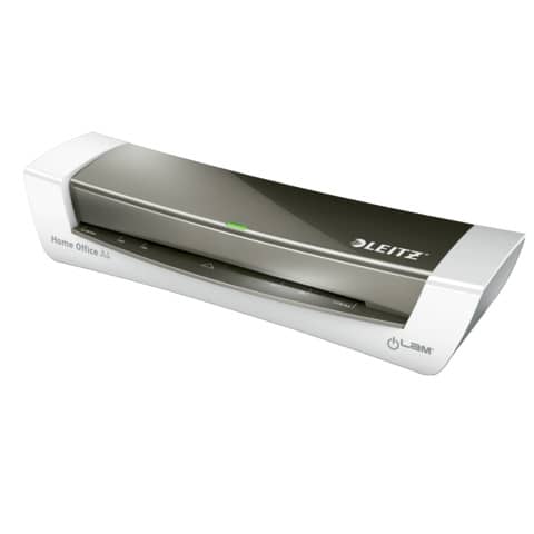 Plastificatrice a caldo compatta a 2 rulli Leitz iLam Home Office A4 grigio