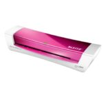 Leitz iLam Home Office A4 compact 2-roller hot foil laminator fuchsia