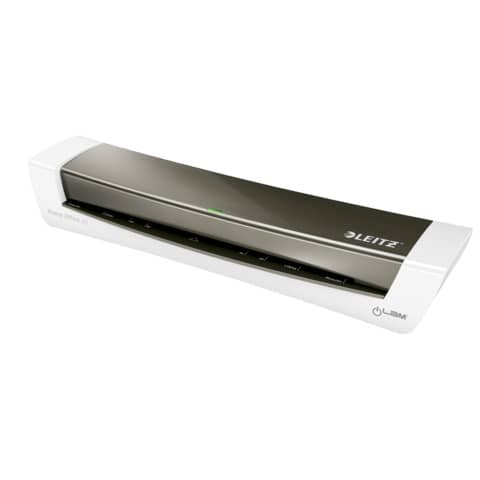 Plastificatrice a caldo compatta a 2 rulli Leitz iLam Home Office A3 grigio