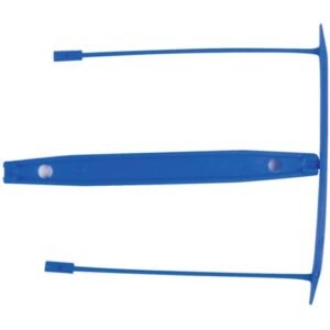 Clip fermafogli Q-Connect blu passo 8 cm